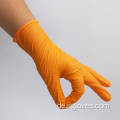 Verdickte orange Synthetikhandschuhe Anti -Slip -Industrie -Vinylnitrilmischung Diamant Texturhandschuhe